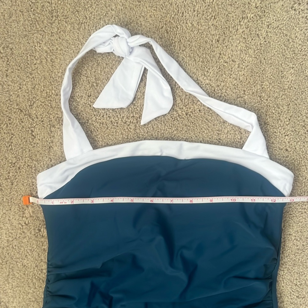 NWT Ruched One-Piece Swimsuit - Picture 10 of 15
